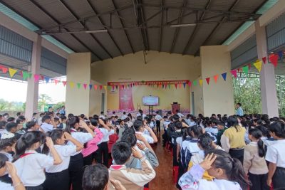 TRƯỜNG TIỂU HỌC Y NUÊ TỔ CHỨC BUỔI SINH HOẠT ĐẦU TUẦN VỀ CHỦ ĐỀ “CHÀO MỪNG NGÀY PHỤ NỮ VIỆT NAM 20/10”