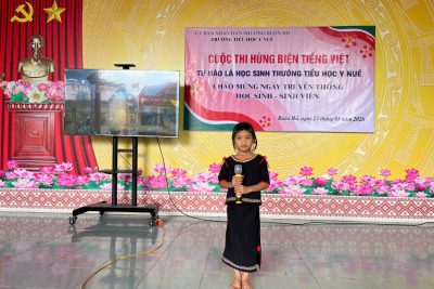 TRƯỜNG TIỂU HỌC Y NUÊ TỔ CHỨC THÀNH CÔNG CUỘC THI HÙNG BIỆN “TỰ HÀO LÀ HỌC SINH TRƯỜNG TIỂU HỌC Y NUÊ”